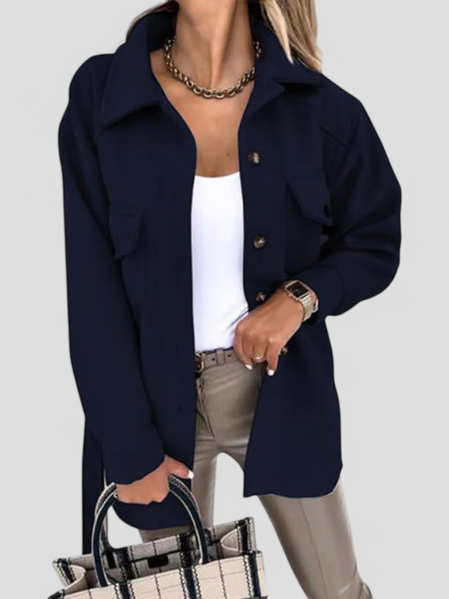 Emily | Stylish Summer Jacket with button closure