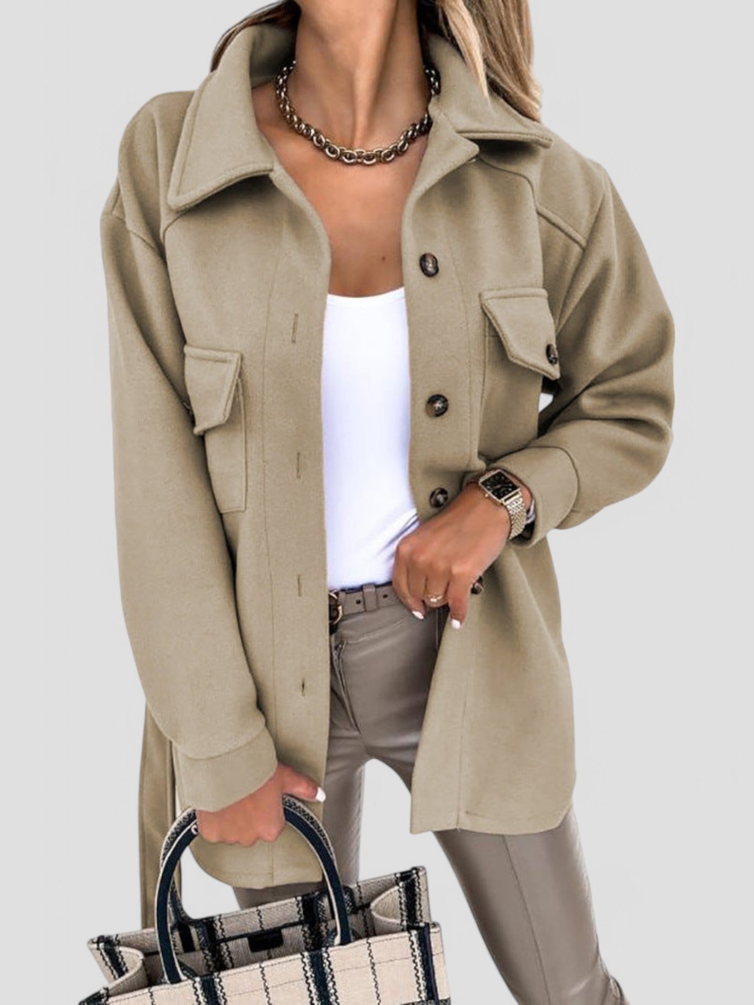 Emily | Stylish Summer Jacket with button closure