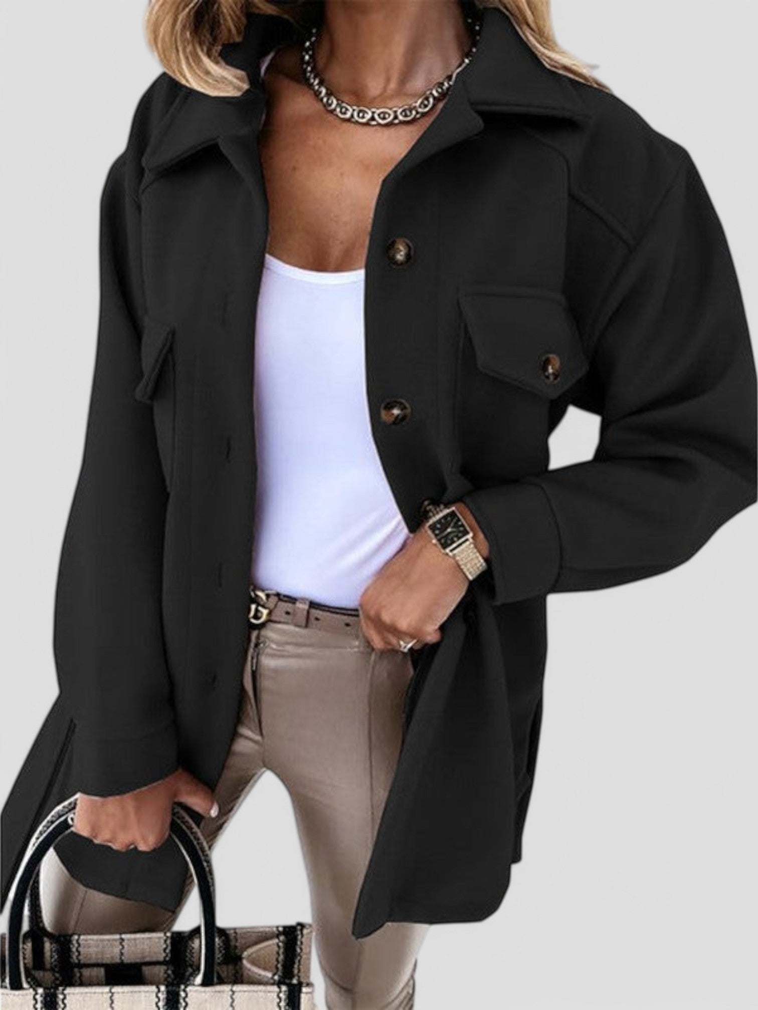 Emily | Stylish Summer Jacket with button closure