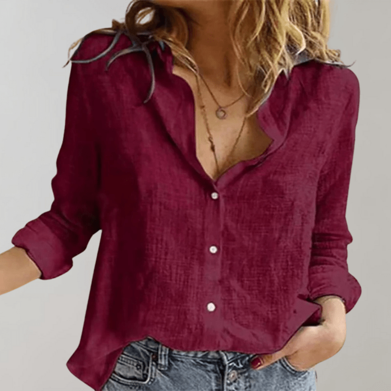 Elle | Stylish Versatile Cotton Blouse