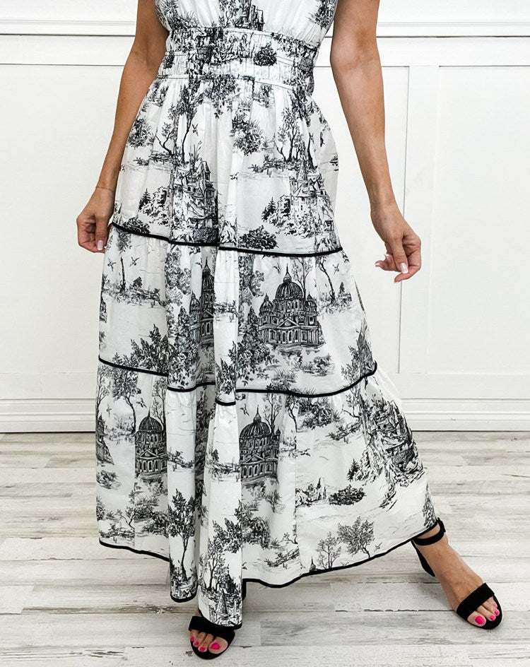 Elizabeth | Classic Toile Maxi