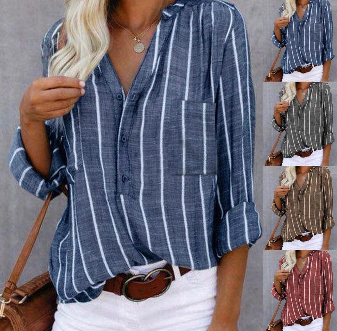 Emily | Chic Striped Blouse
