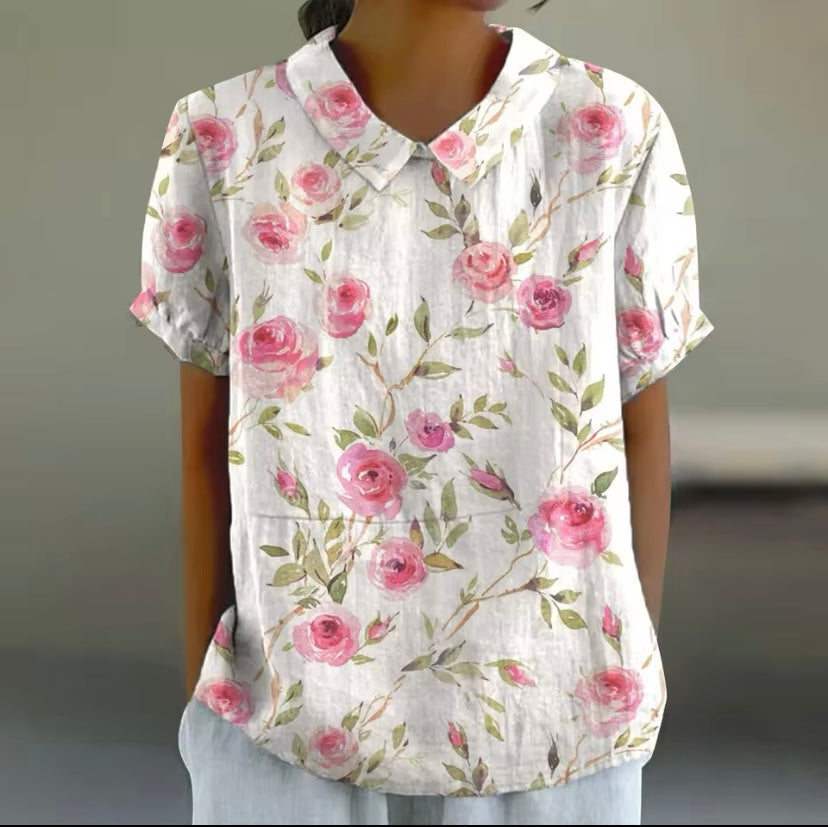 Lily | Chic Floral Blouse