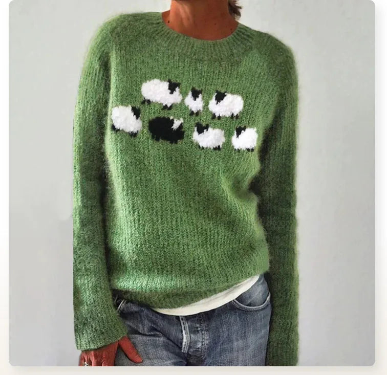 Lexi | Retro Nordic Pattern Fall Sweater