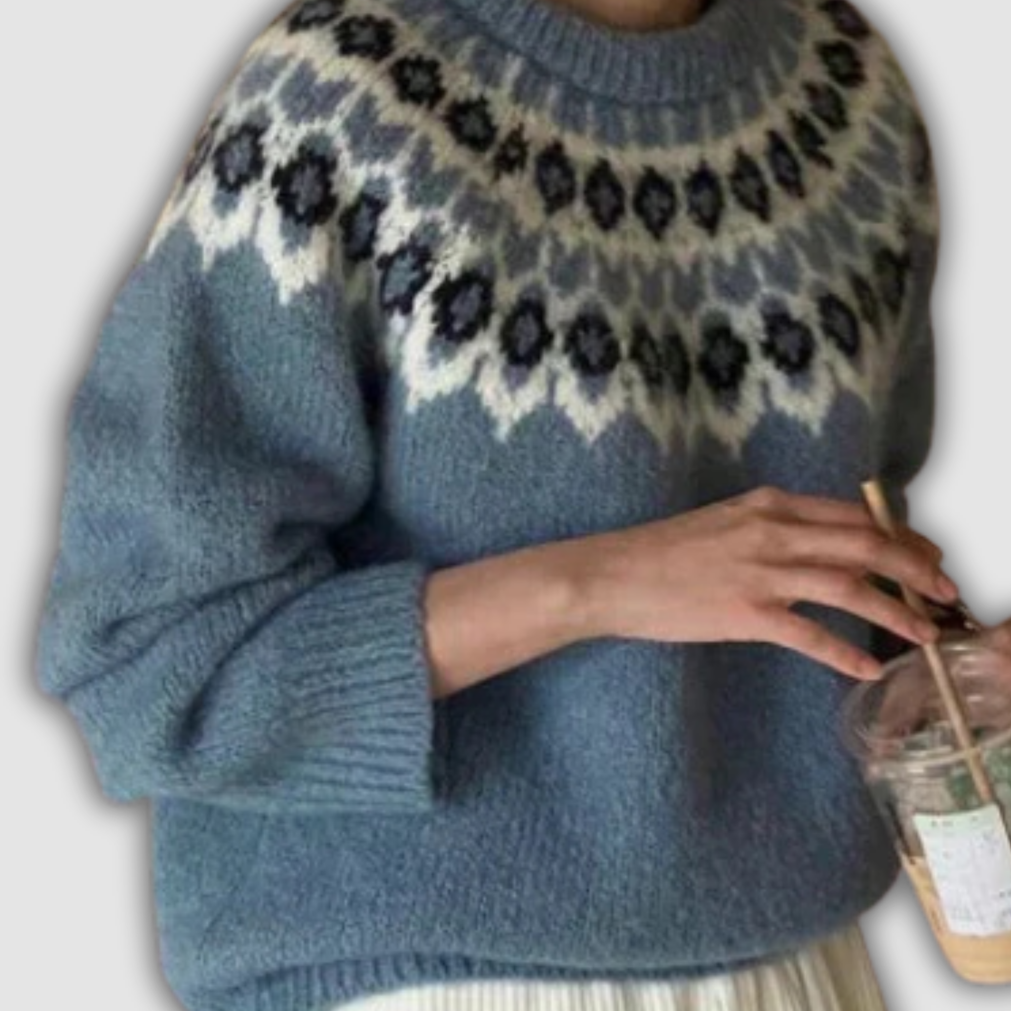 Fenja | Stylish Jacquard Sweater