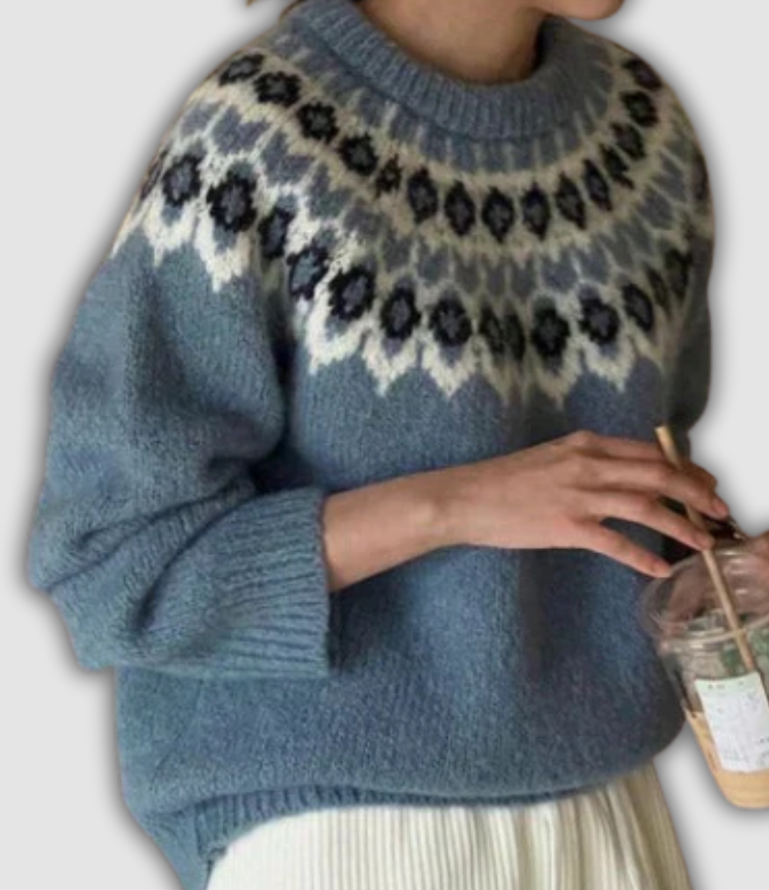 Fenja | Stylish Jacquard Sweater