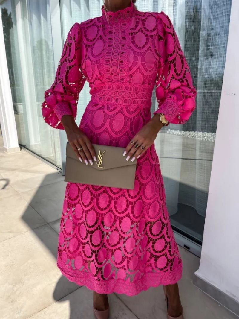 Luna | Celestial Harmony Lace Midi Dress