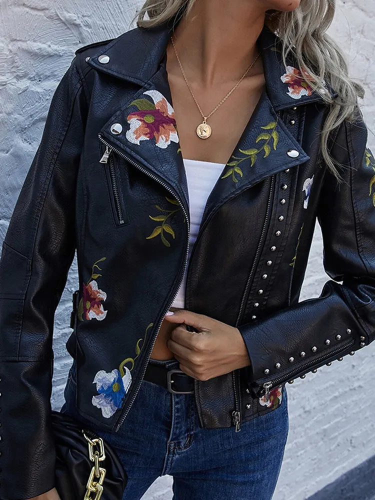 Sophia | Chic Floral Jacket with Artisan Touches