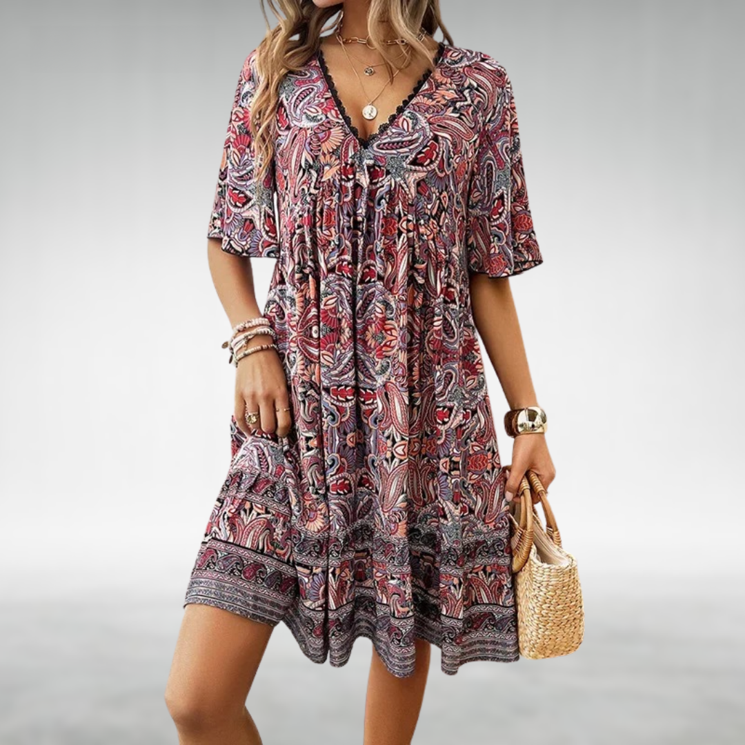 Marielle | Boho Swing Dress with Empire Waist