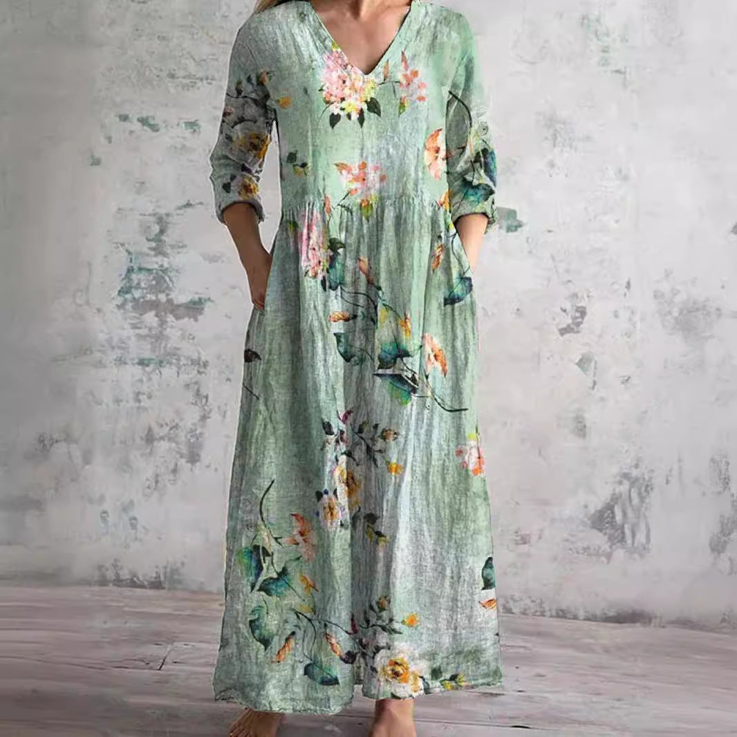Matilda | Vintage Floral Maxi Dress