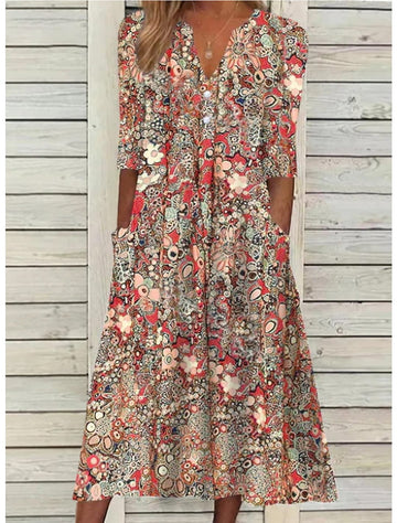 Lorna | Casual Summer Floral Dress