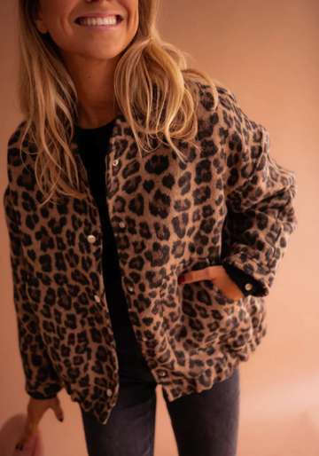 Leona | The Leopard Bomber Jacket