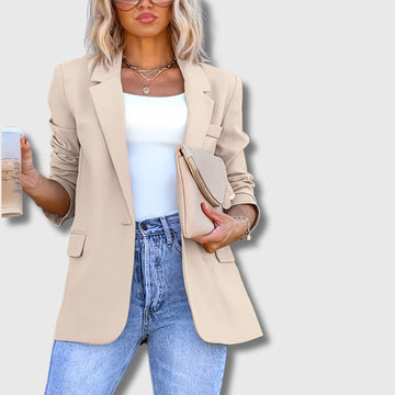 Sylvie | Women's Elegance Beige Blazer Limited Edition