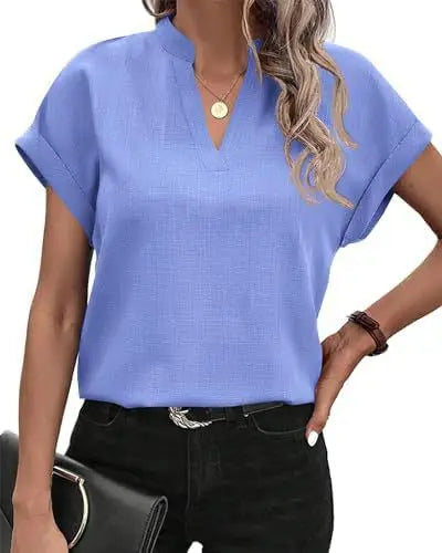 Vienna | Elegant V-Neck Blouse