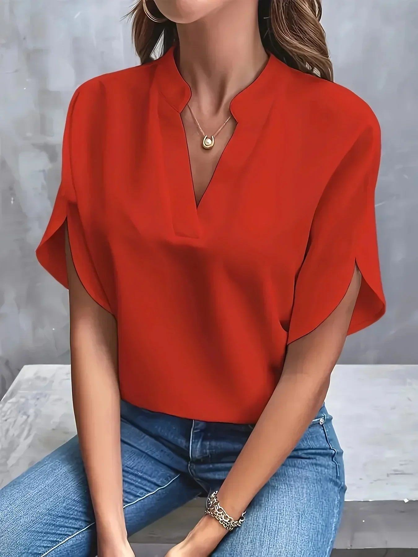 Thalia | Elegant Soft-Tailored Blouse