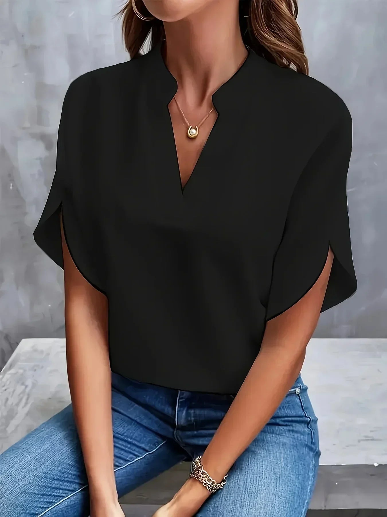 Thalia | Elegant Soft-Tailored Blouse