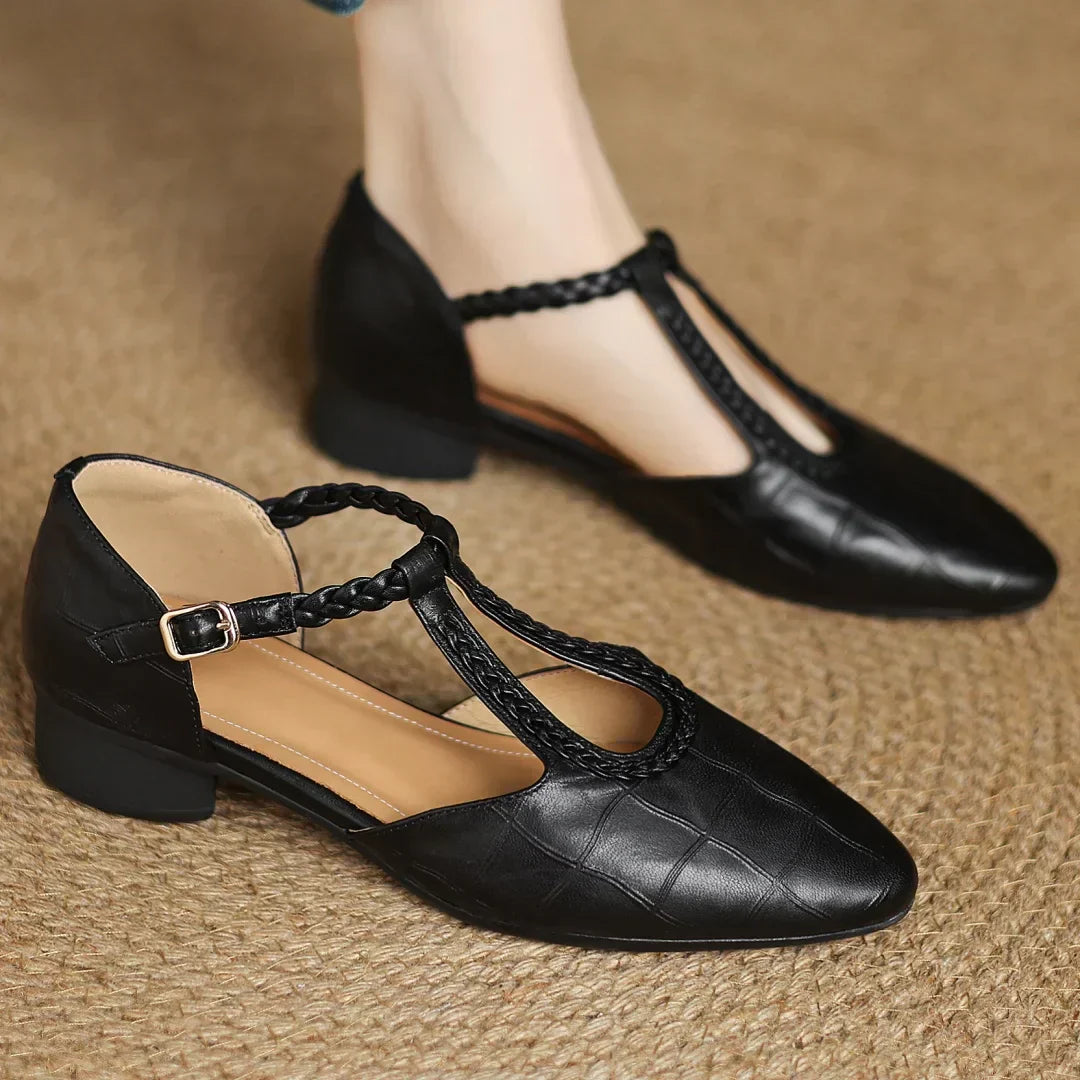 Elviera | Leather Mary Janes