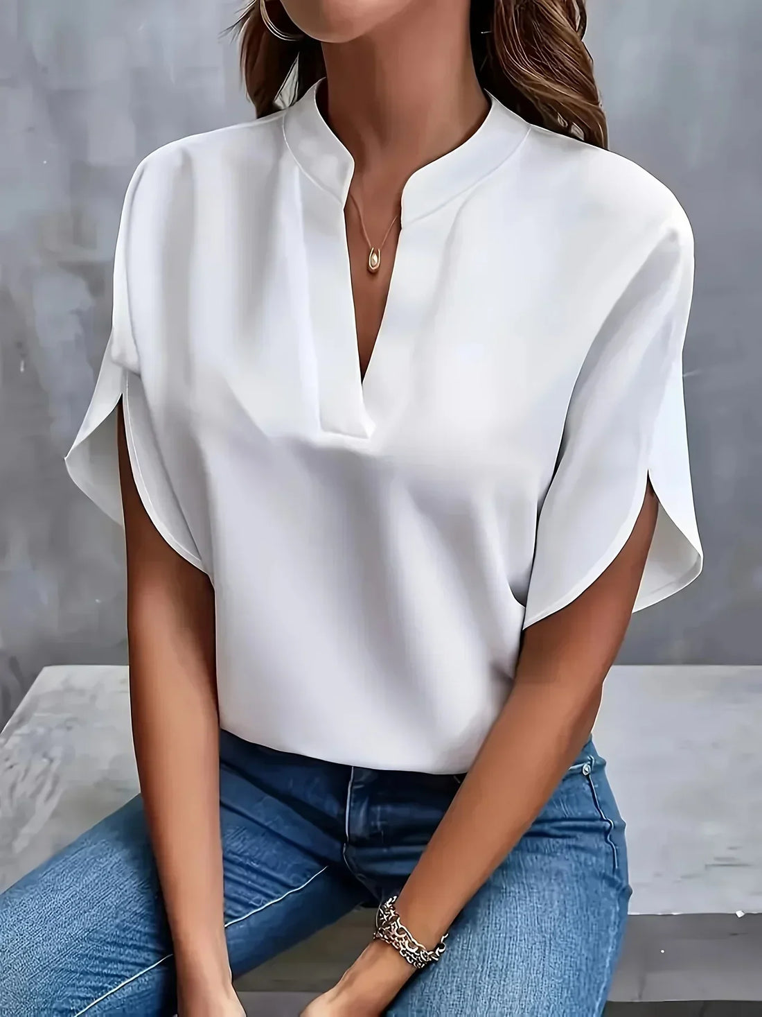 Thalia | Elegant Soft-Tailored Blouse