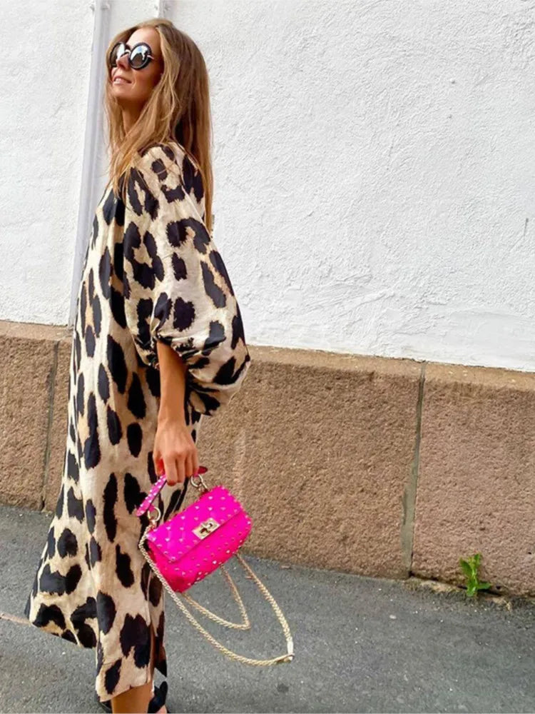 Emma | Chic Leopard Print Dress