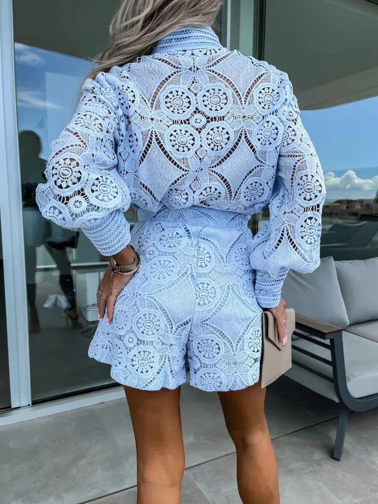 Ella | Chic Lace Two-Piece Ensemble