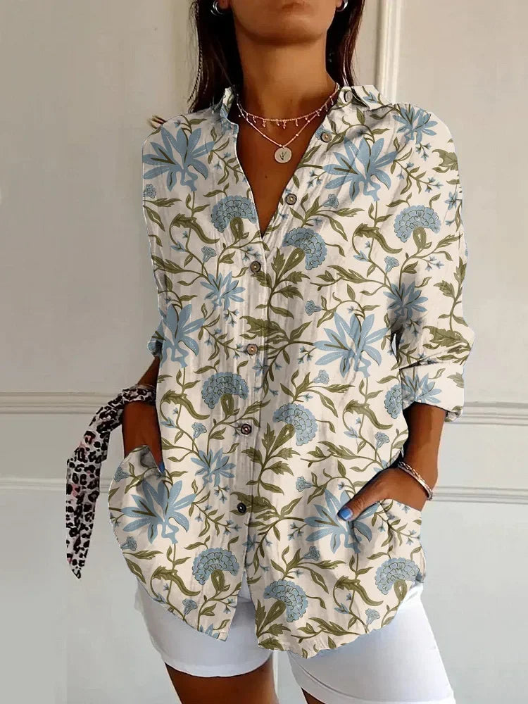 Tess | Elegant V-Neck Blouse