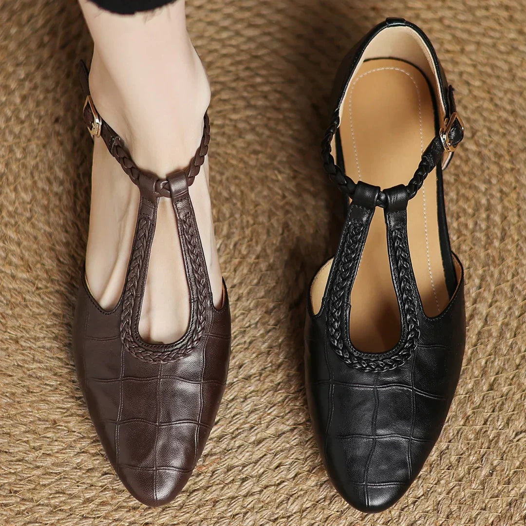 Elviera | Leather Mary Janes
