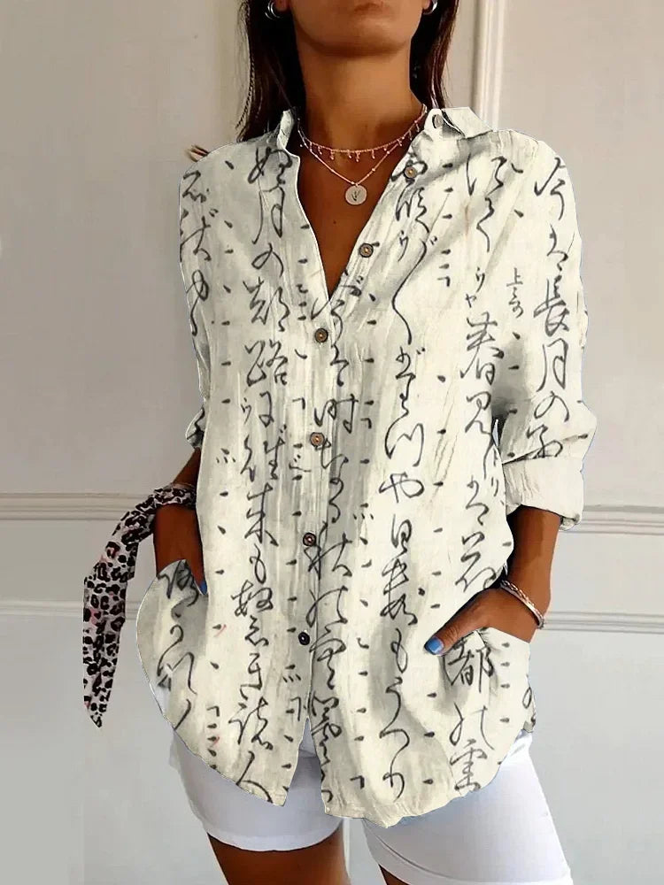 Tess | Elegant V-Neck Blouse