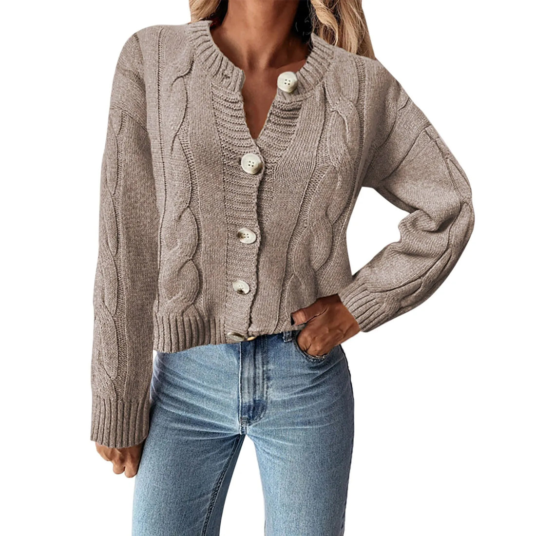 Marena | Button-Down Knitted Cardigan Sweater
