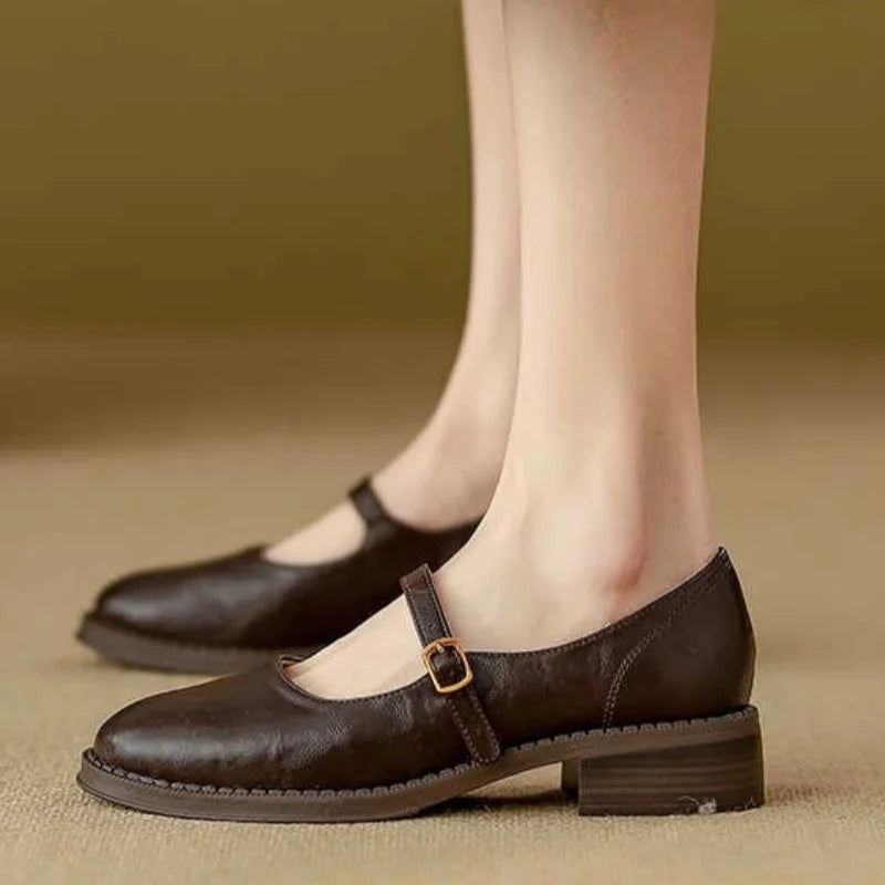 Marcelline | Classic Comfort Leather Mary Janes