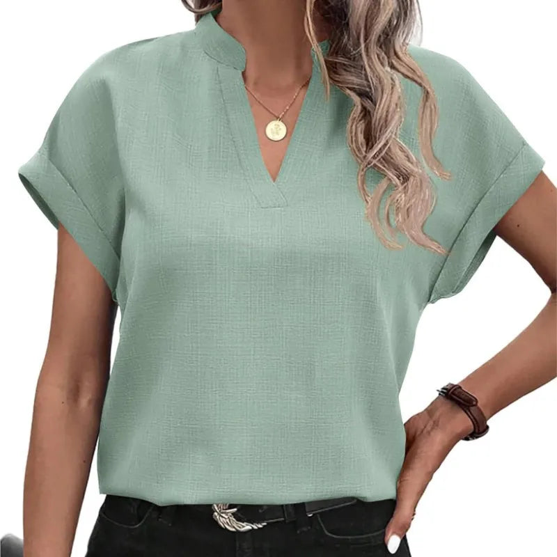 Vienna | Elegant V-Neck Blouse