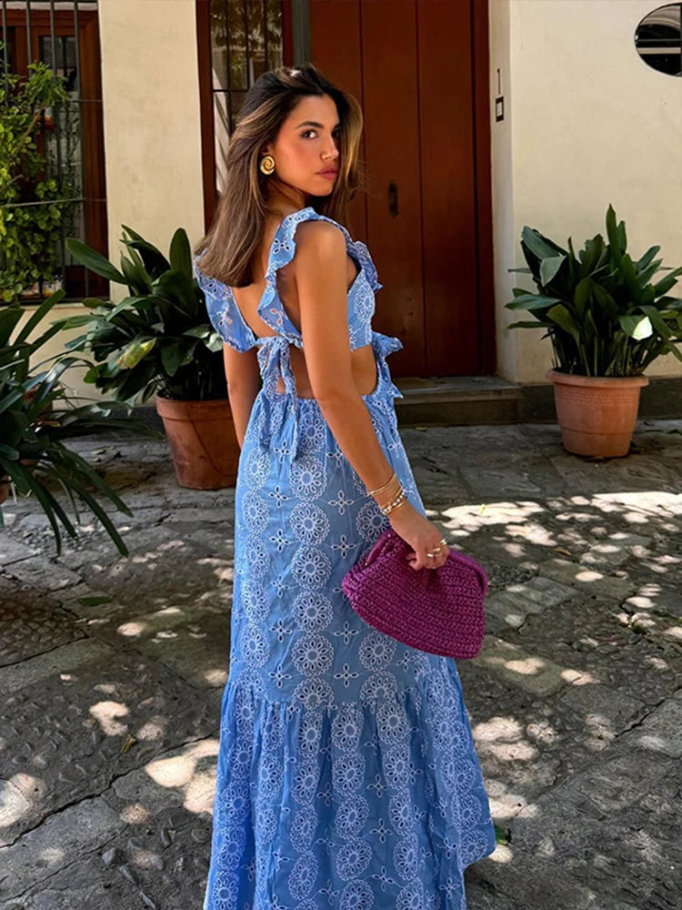 Sophie | Chic Ruffled Maxi Dress