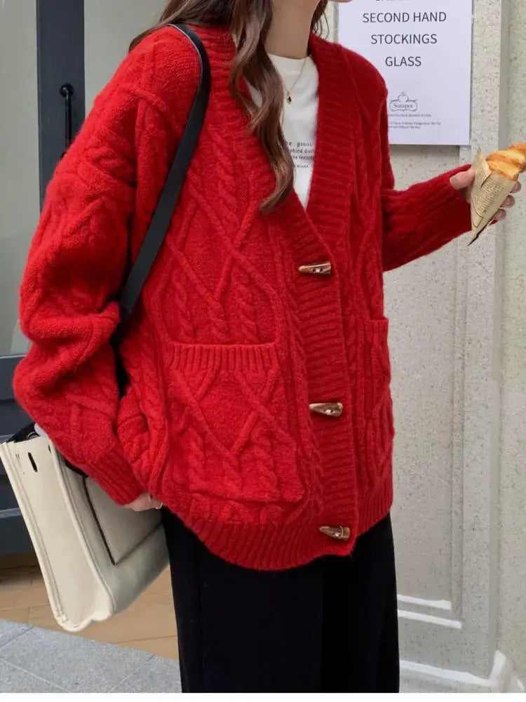 Elira | Cozy V-Neck Button Cardigan