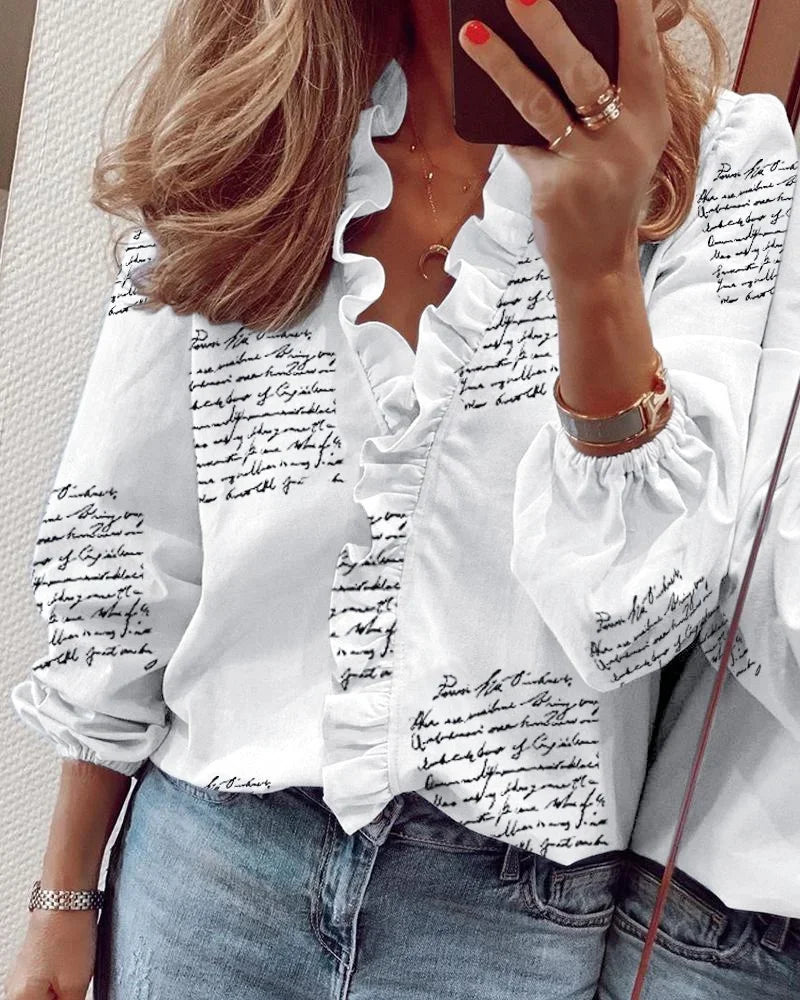 Sophie | Enola | Playful Ruffled Feminine Blouse