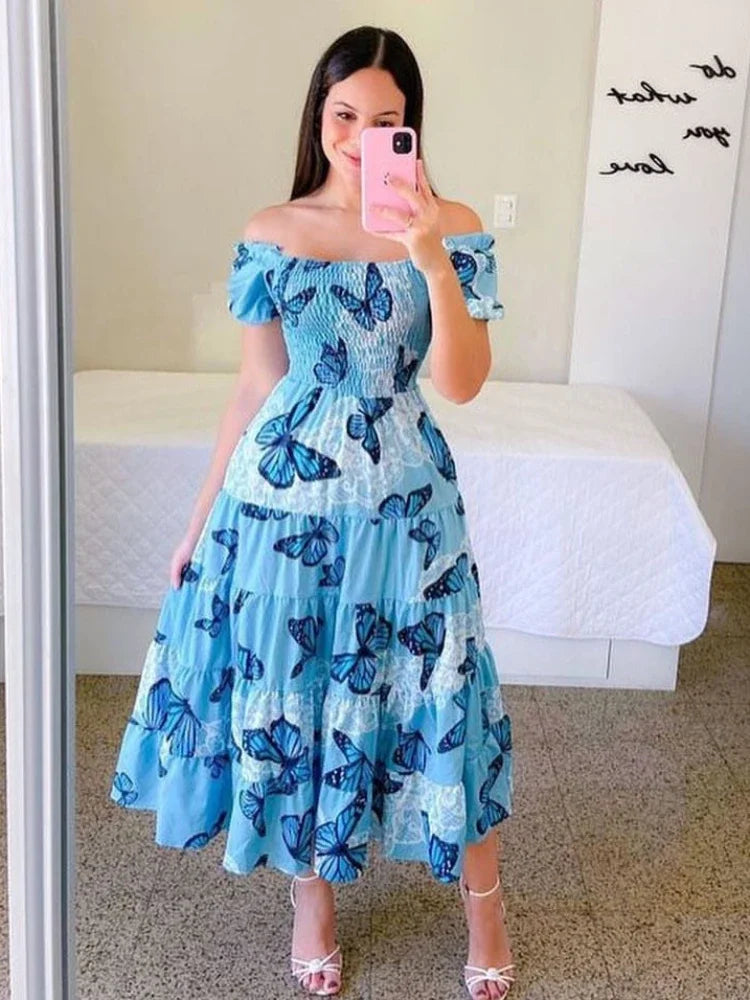 Beatrice | Smocked Summer Midi Dress