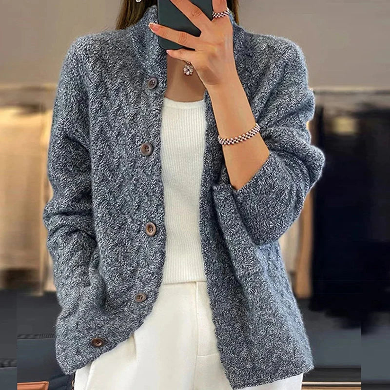 Elena | Autumn Winter Knit Cardigan Coat