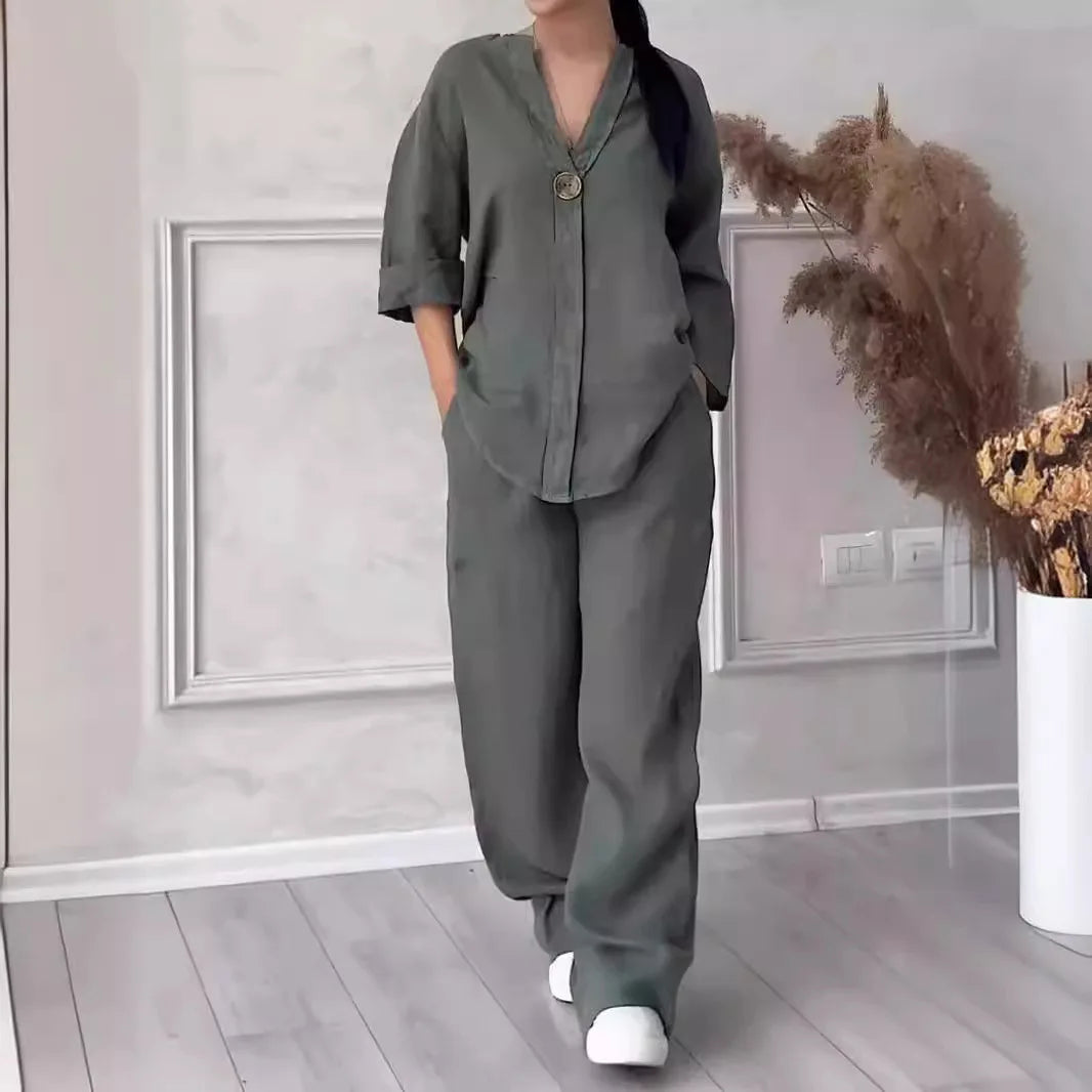 Avery | Cozy Casual Linen Co-Ord Set