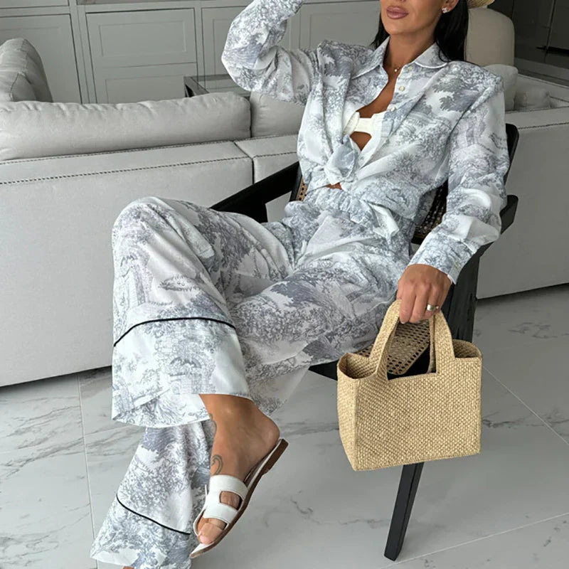 Sophie | Chic Long Sleeve Relaxed Fit 2 Piece Set