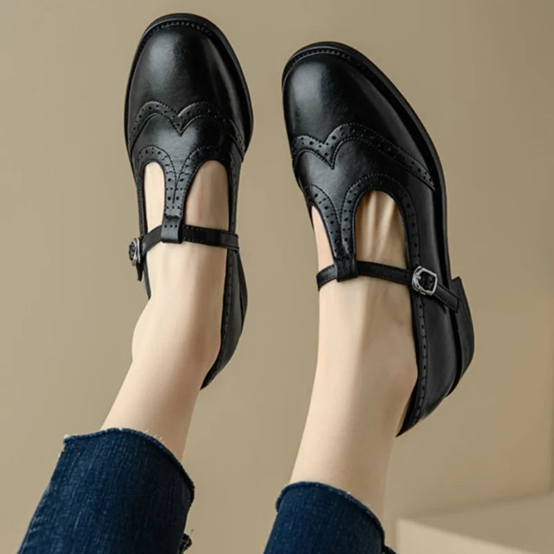 Averlia | Elegant T-Strap Mary Janes