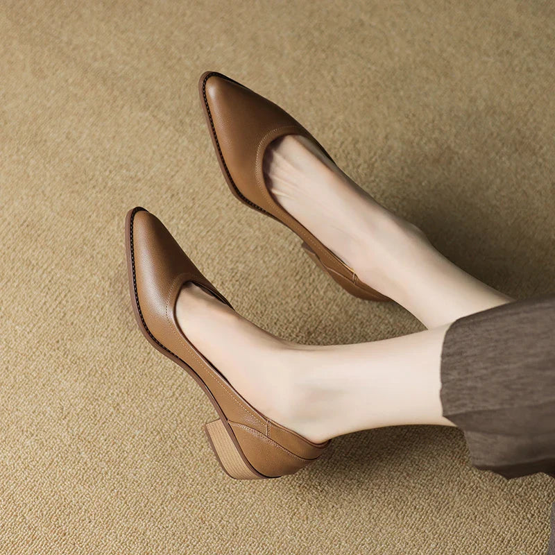 Novalisse | Mid-Heeled Slip-On Shoes