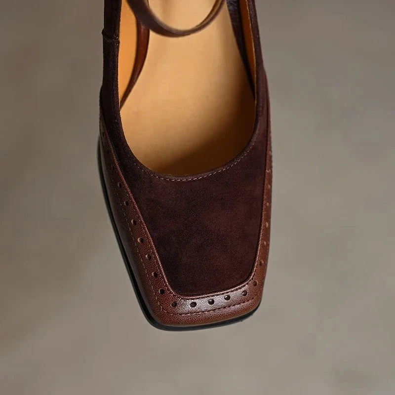 Florence | Vintage Block Heel Pumps