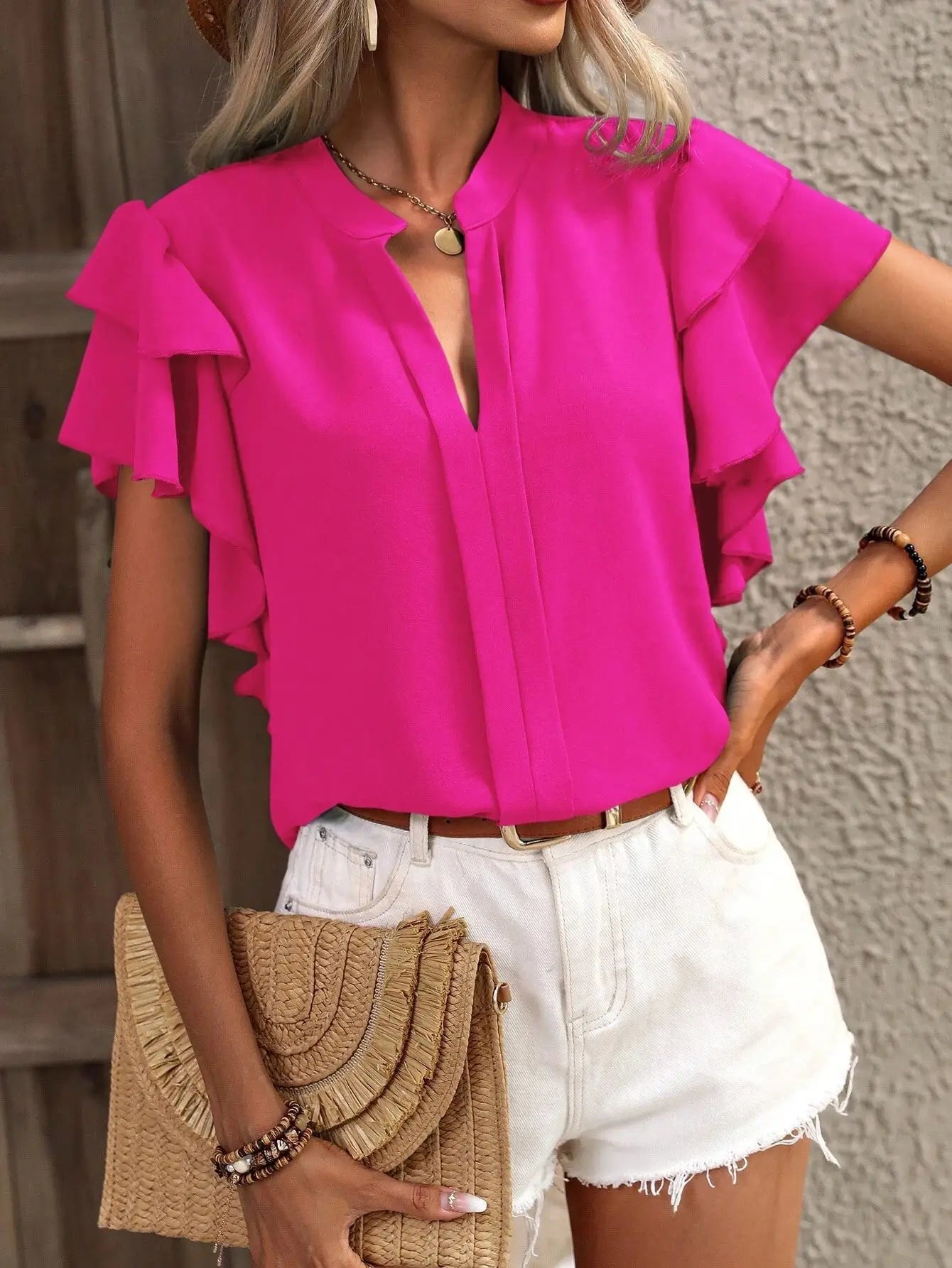 Sophia | Stylish Blouse with Sophisticated Ruffle Sleeves
