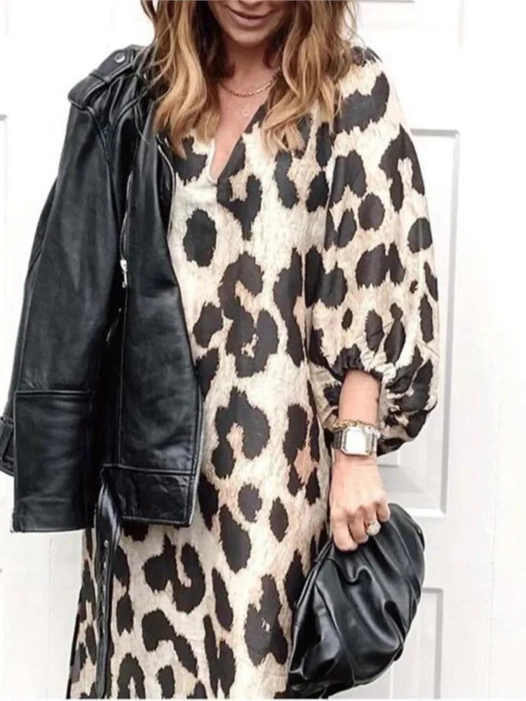 Emma | Chic Leopard Print Dress