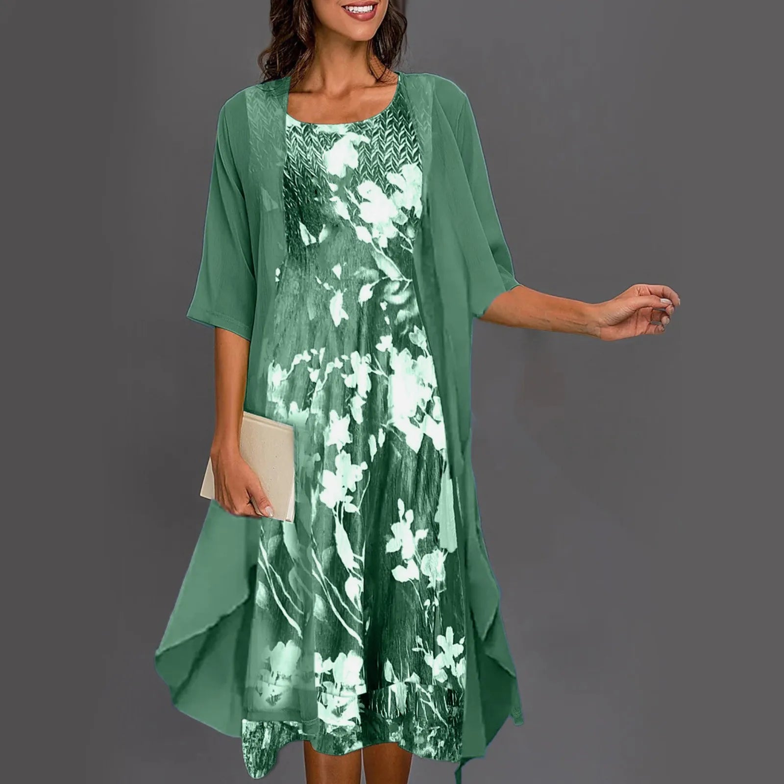 Aria | Chic Floral Print Dress Duo