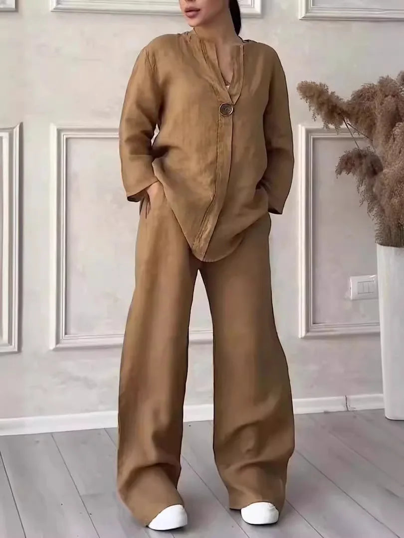 Avery | Cozy Casual Linen Co-Ord Set