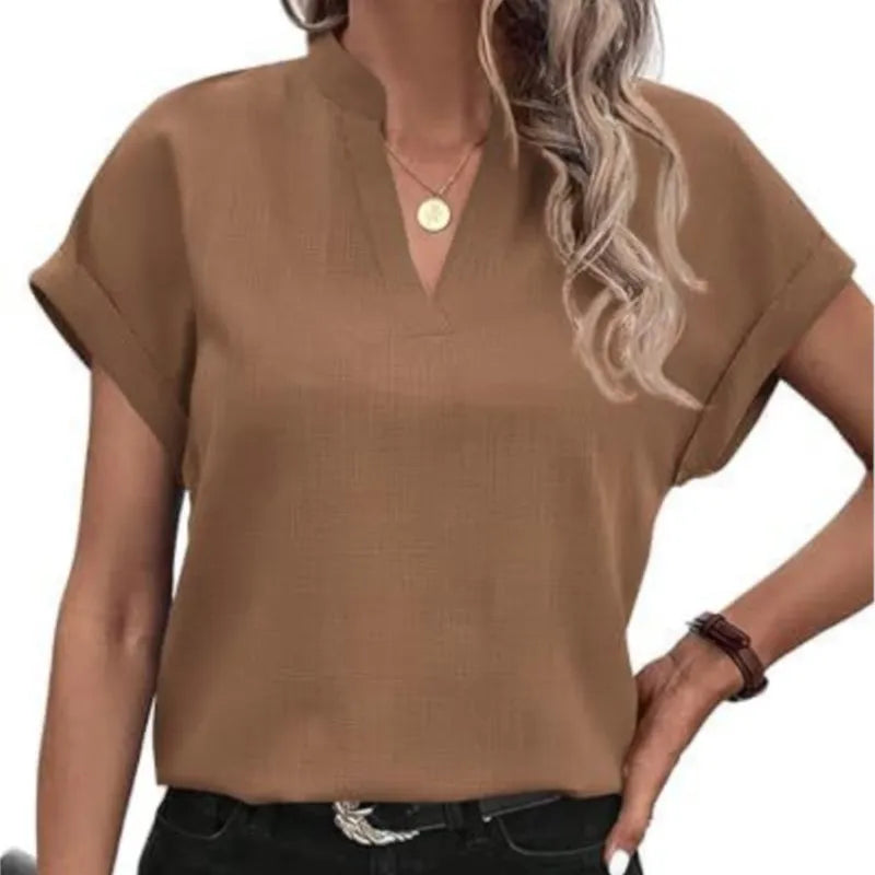 Vienna | Elegant V-Neck Blouse