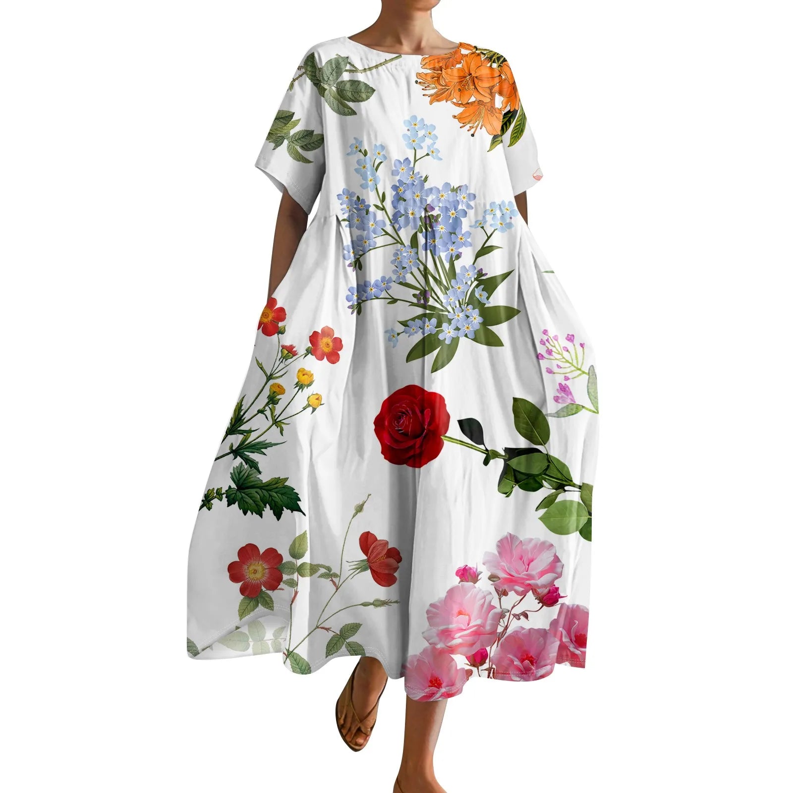 Marina | Chic Gradient Pocket Maxi Dress