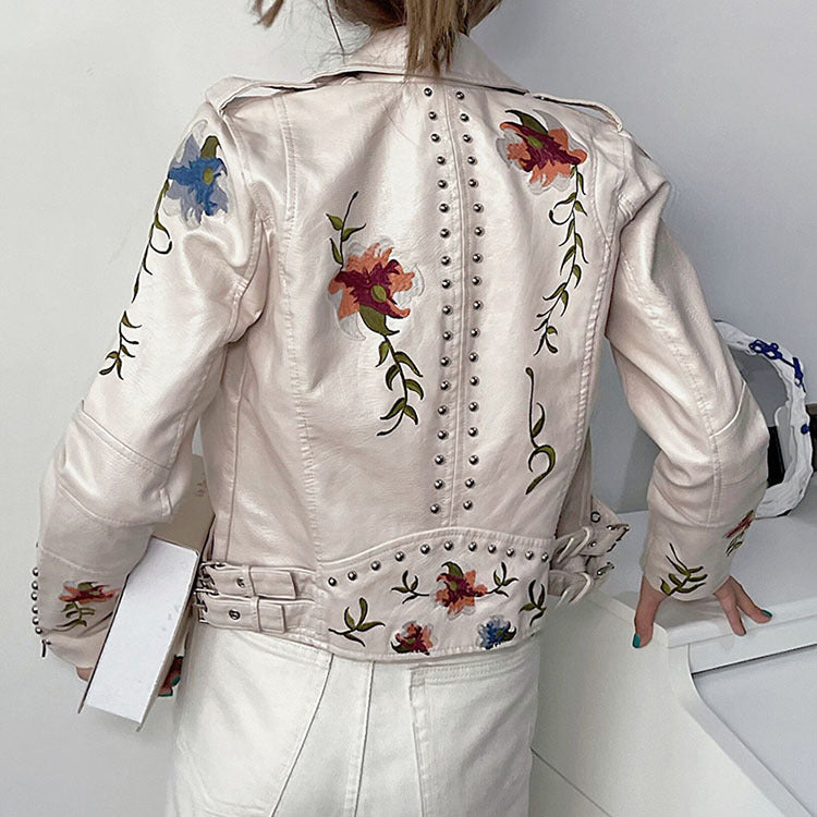 Sophia | Chic Floral Jacket with Artisan Touches