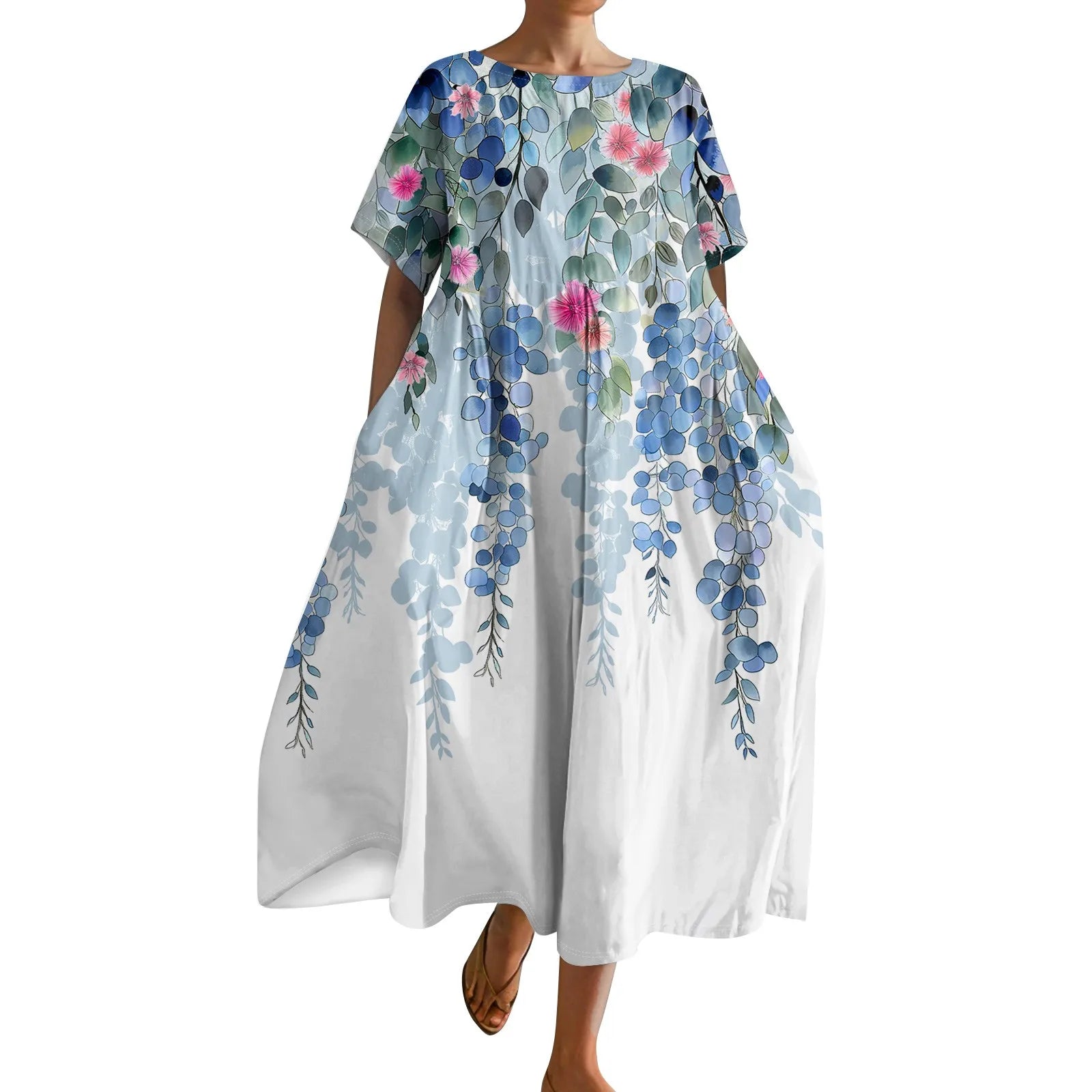 Marina | Chic Gradient Pocket Maxi Dress