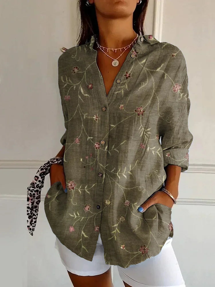 Tess | Elegant V-Neck Blouse