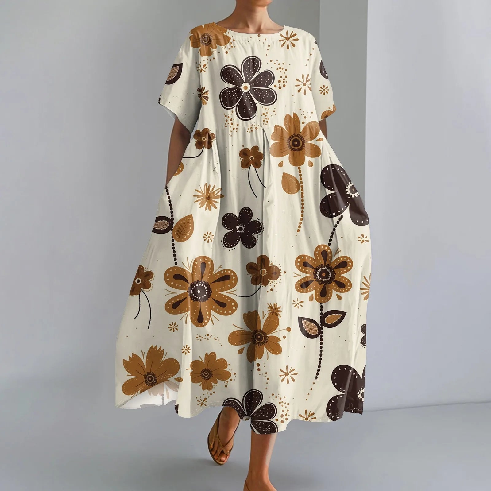 Marina | Chic Gradient Pocket Maxi Dress